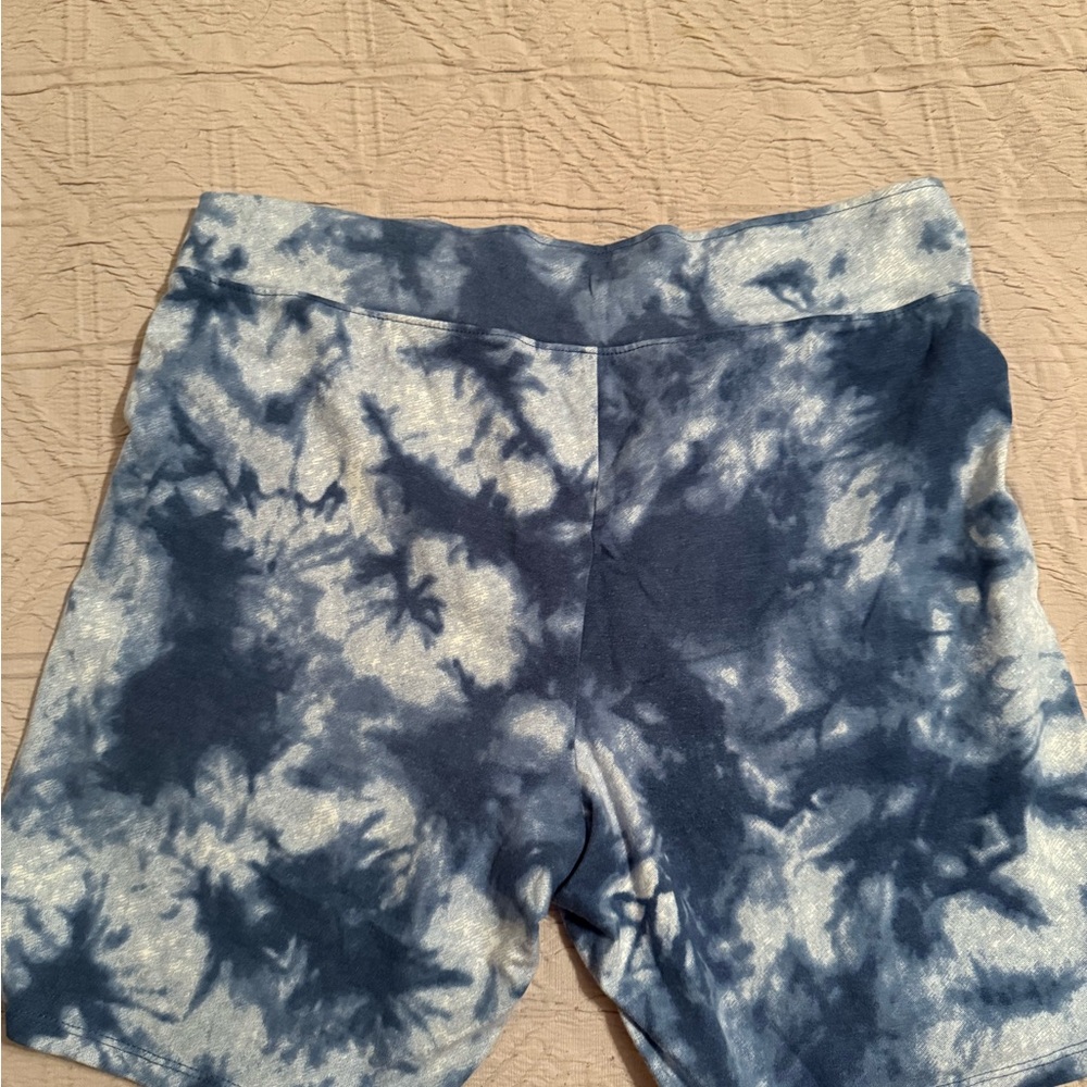 Flirtitude Active Blue Tie-Dye Shorts